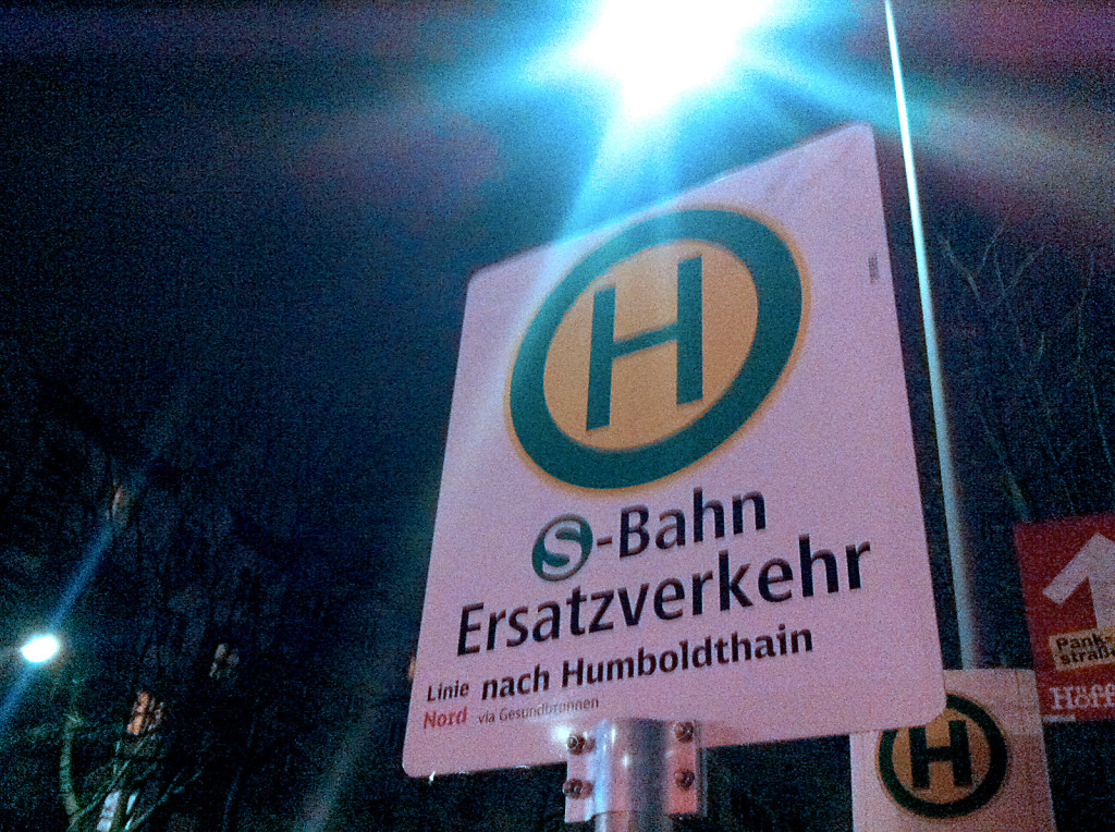 Berlin S-Bahn-Bus Ersatzverkehr-Haltestelle