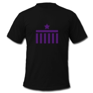 Berlin T-Shirt black purple star m