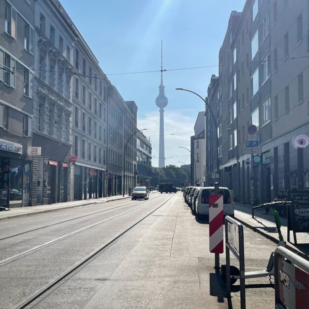 Golden October Rosenthaler Strasse TV Tower NuBerlin Golden October Rosenthaler Strasse TV Tower NuBerlin