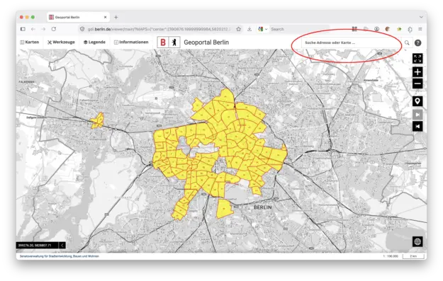 Berlin Parkplatz: Parkzonen-Karte Berlin Parkplatz: Parkzonen-Karte